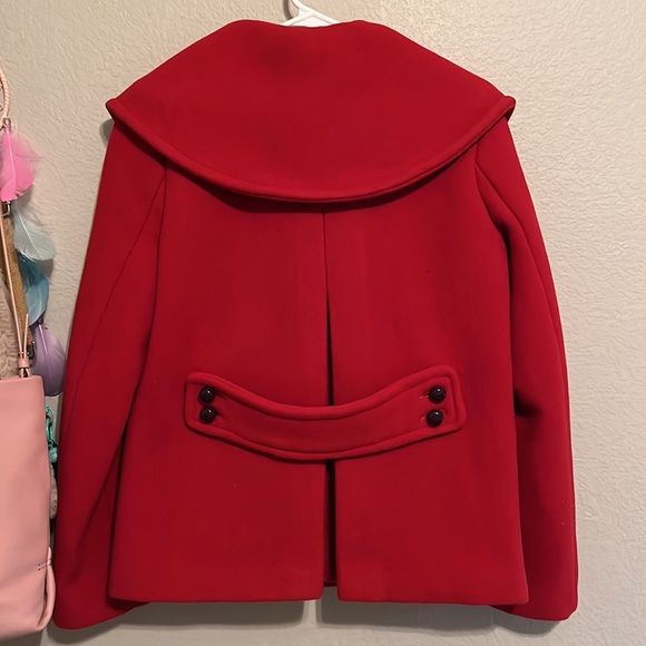Authentic Red Wool Blend Jacket - Picture 2 of 6